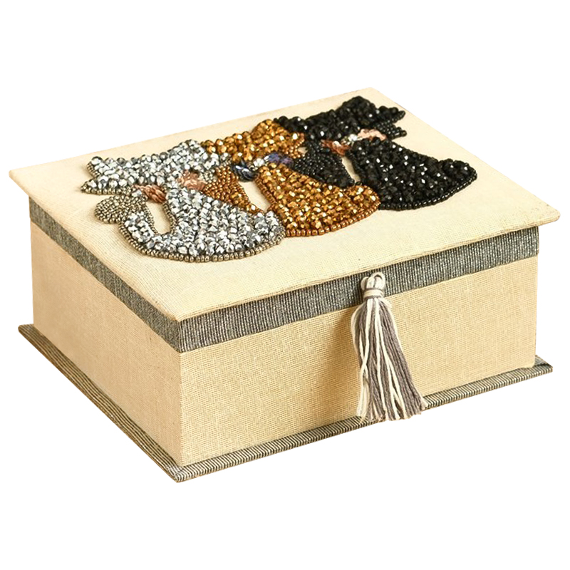      Three Cats Beads Embroidery Box       -- | Loft Concept 