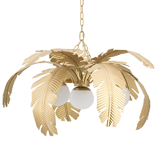  Vintage Chandelier Gold oconut Palm    -- | Loft Concept 