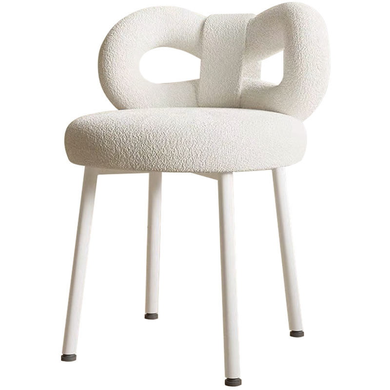  Claire White Boucle Chair   -- | Loft Concept 