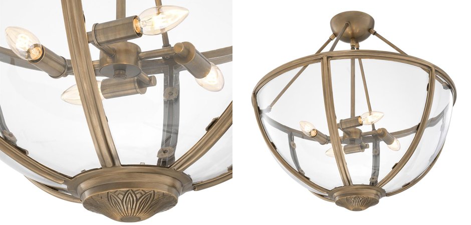 Потолочный светильник Eichholtz Ceiling Lamp Deveraux Antique brass - Loft-Concept в Ростове-на-Дону