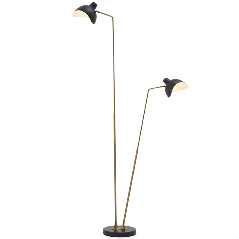  Eichholtz Floor Lamp Asta Double    Nero   -- | Loft Concept 