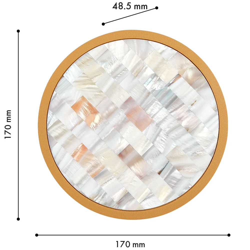 Бра в форме диска с перламутровыми прямоугольниками из морской ракушки Touch of Marine Charm в Ростове-на-Дону