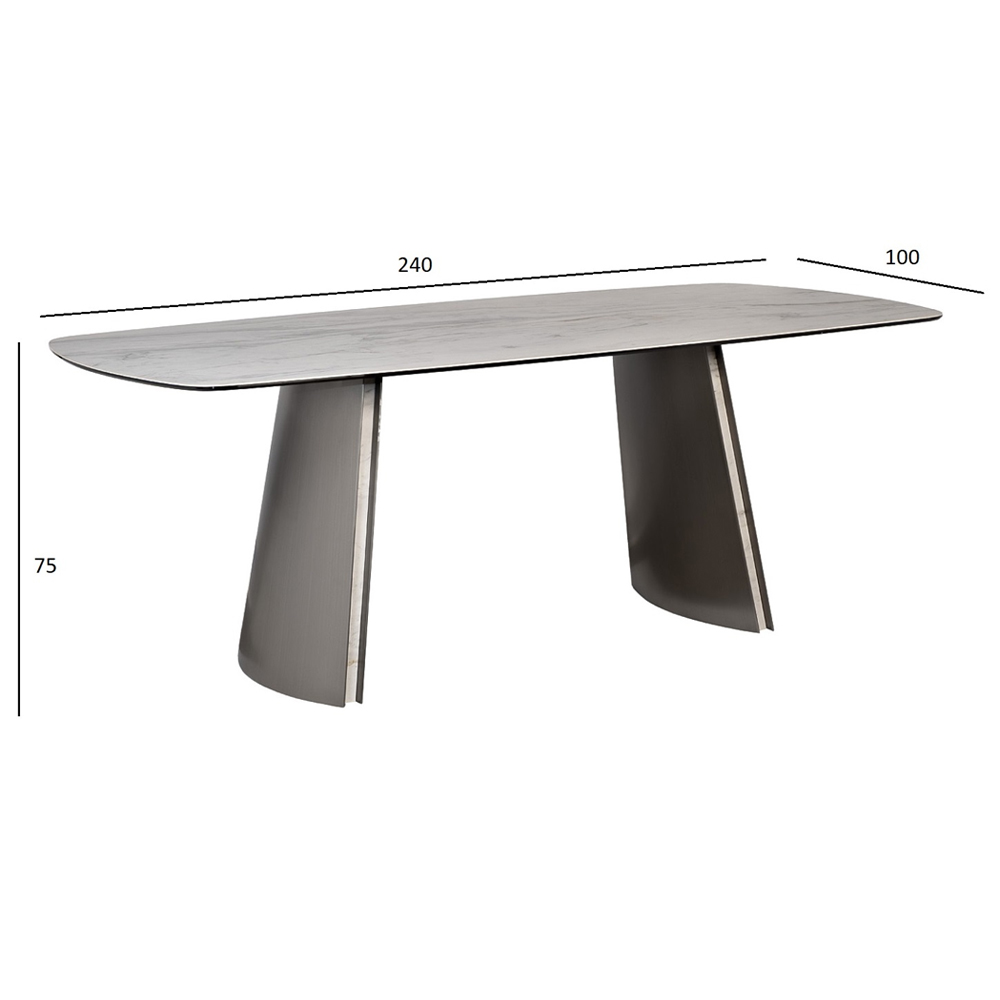 Стол обеденный прямоугольный керамический Ceramic Dining Table в Ростове-на-Дону