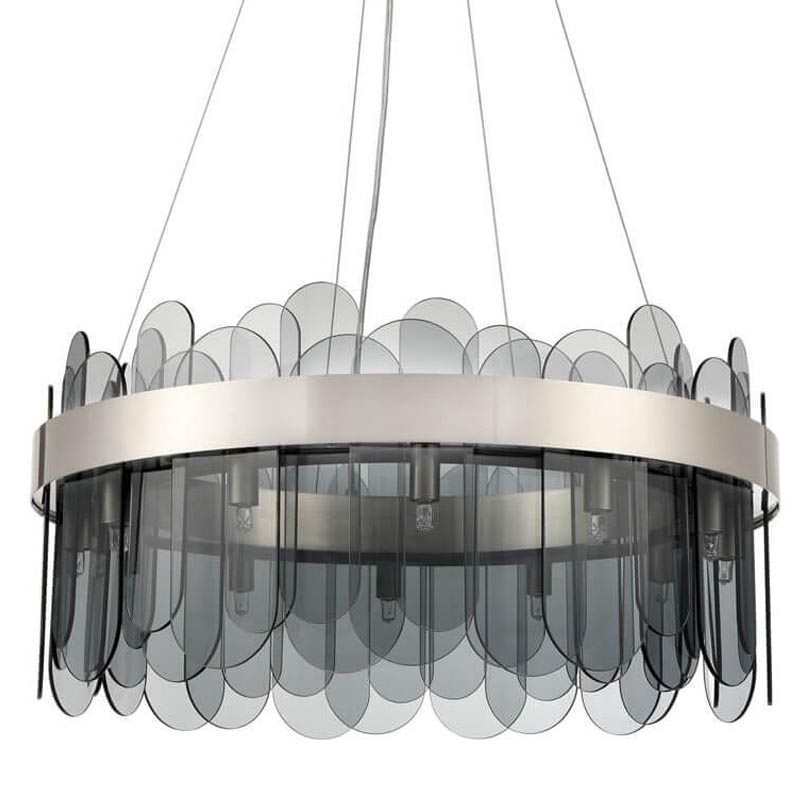  Decorative Oval Smoky Plates 60  (Smoke)    -- | Loft Concept 