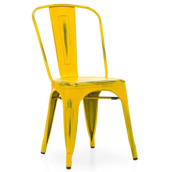   Tolix Chair Vintage Yellow   -- | Loft Concept 