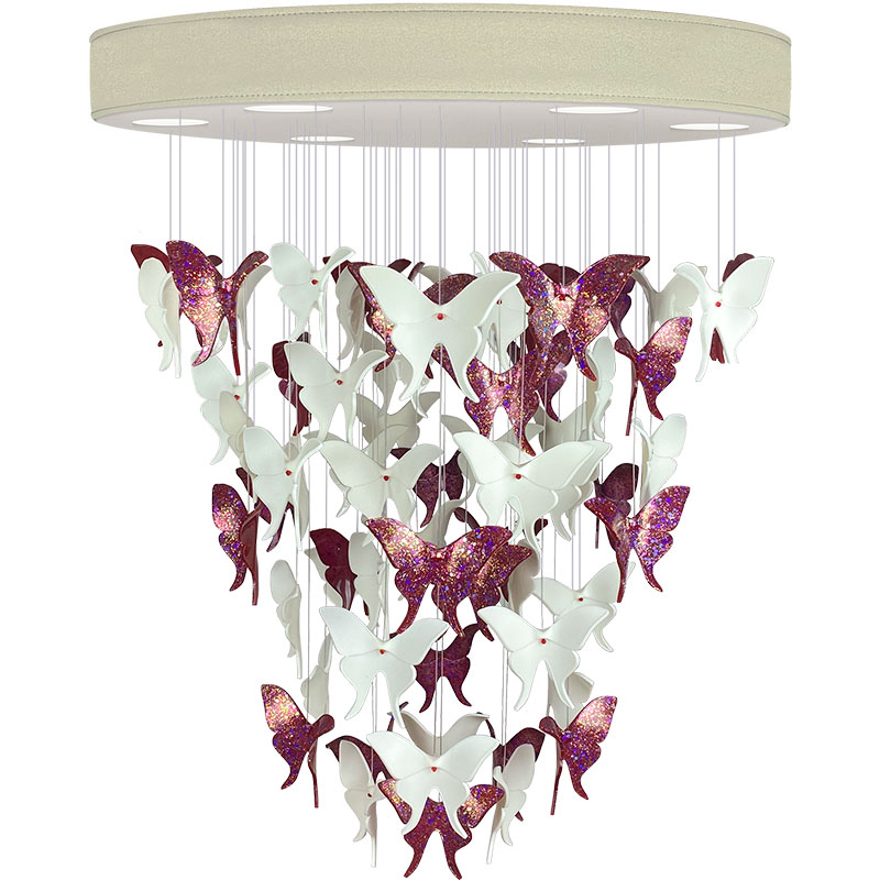    -  Night Butterflies Chandelier Pink -    -- | Loft Concept 