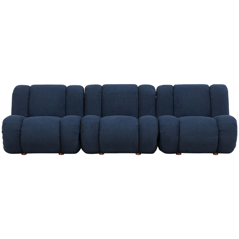 Модульный диван Erasmus Modular Sofa Blue Синий Коричневый в Ростове-на-Дону | Loft Concept 