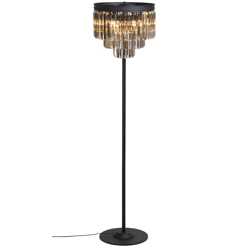 Торшер RH Odeon Amber GLASS Floor Lamp Стекло Амбер Черный в Ростове-на-Дону | Loft Concept 