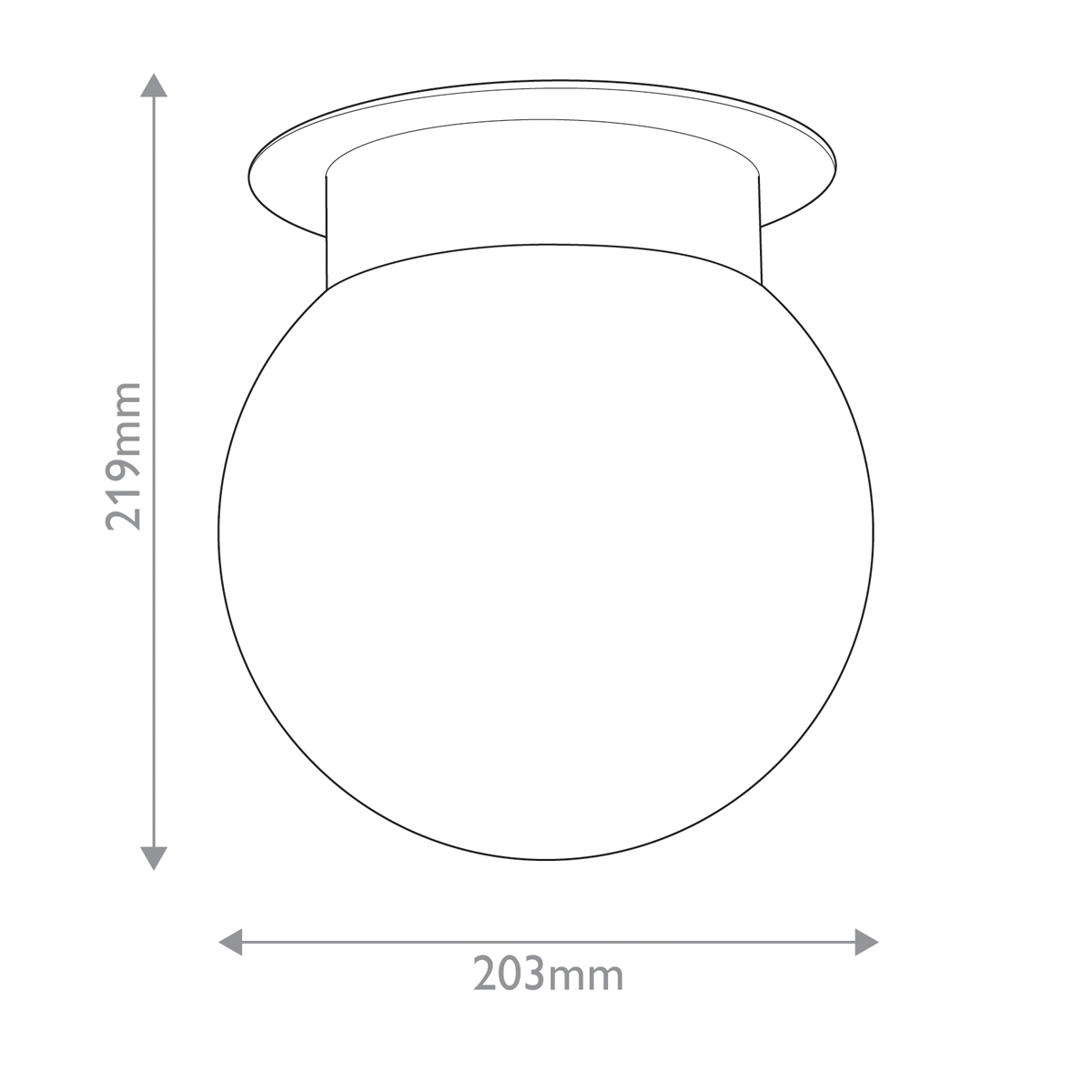 Потолочный светильник с белым матовым шарообразным плафоном Kichler в Ростове-на-Дону