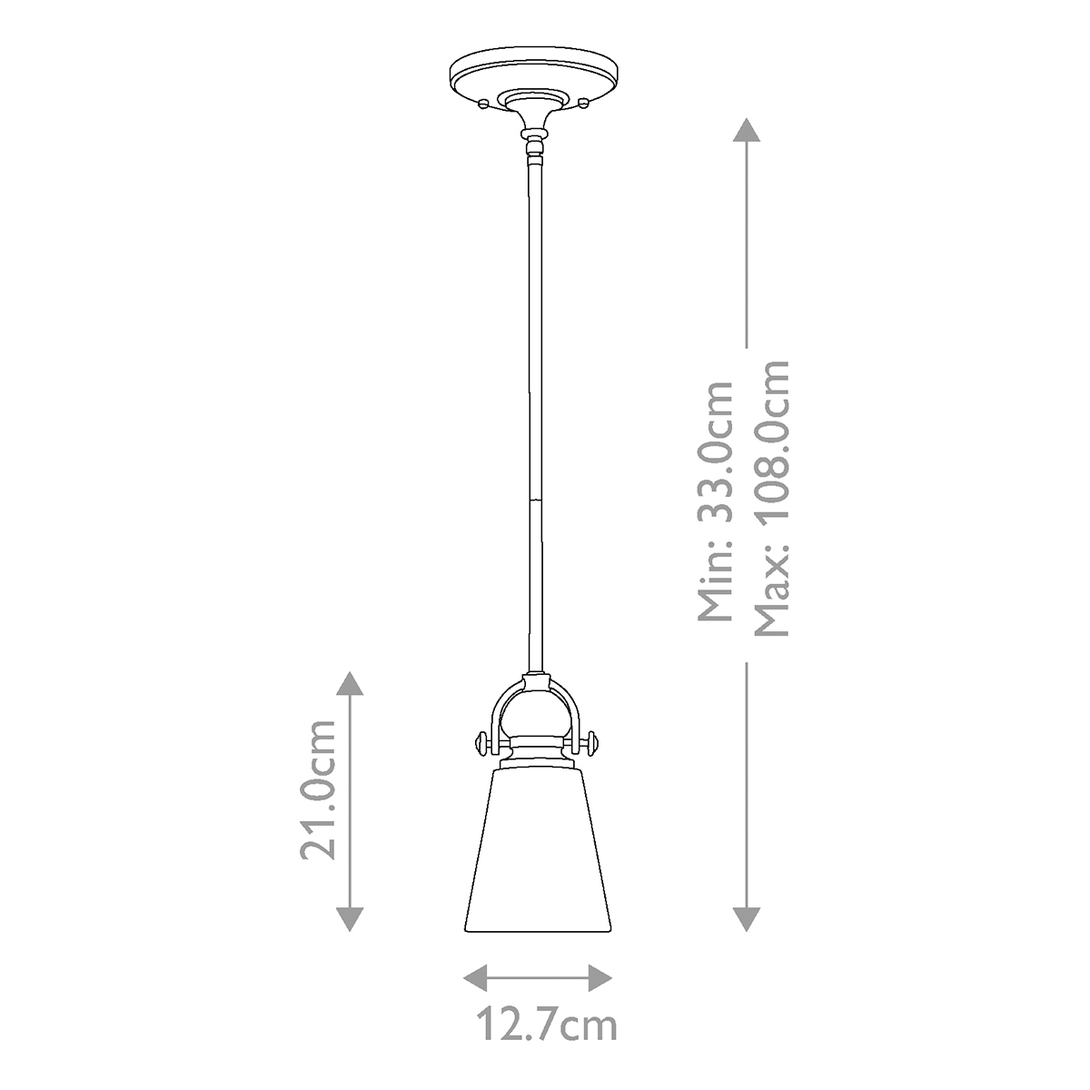 Подвесной светильник бронзового цвета с матовым стеклянным плафоном в форме конуса Hinkley в Ростове-на-Дону