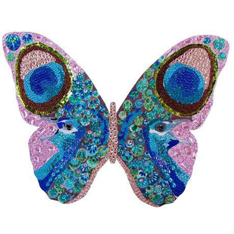  Peacock Bedazzled Butterfly Cut Out   -- | Loft Concept 
