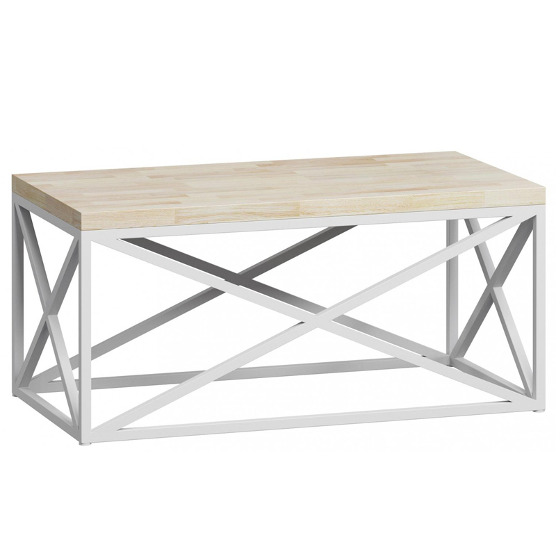 Кофейный стол Industrial Oak Geometric Coffee Table white Белый в Ростове-на-Дону | Loft Concept 