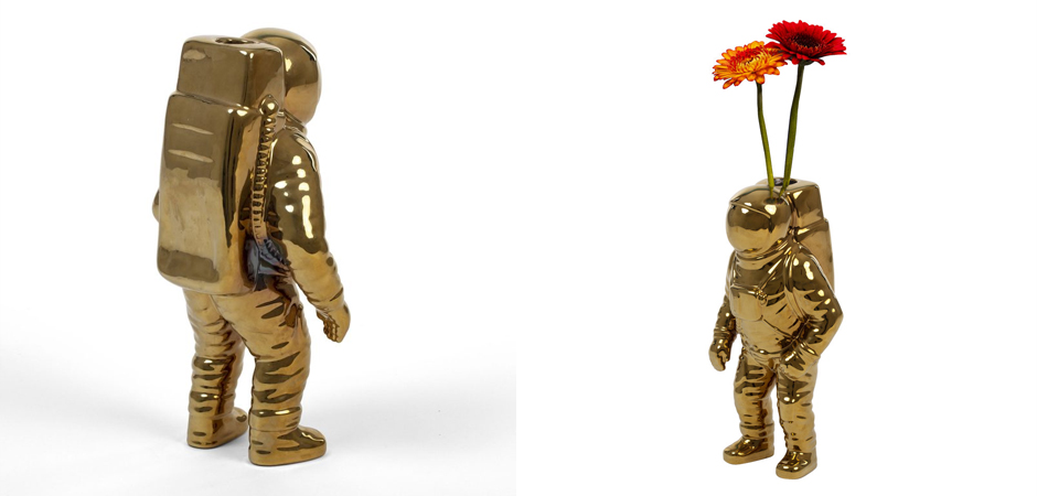 Ваза Seletti Cosmic Diner Starman Gold - фото №2
