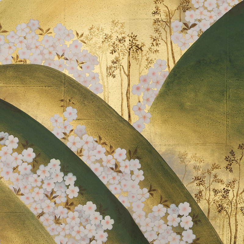    Kiso Mountains Special Colourway on Deep Rich Gold gilded tea paper   -- | Loft Concept 