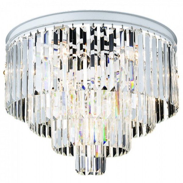   RH Odeon Clear Glass ceiling chandelier 4 Square     -- | Loft Concept 