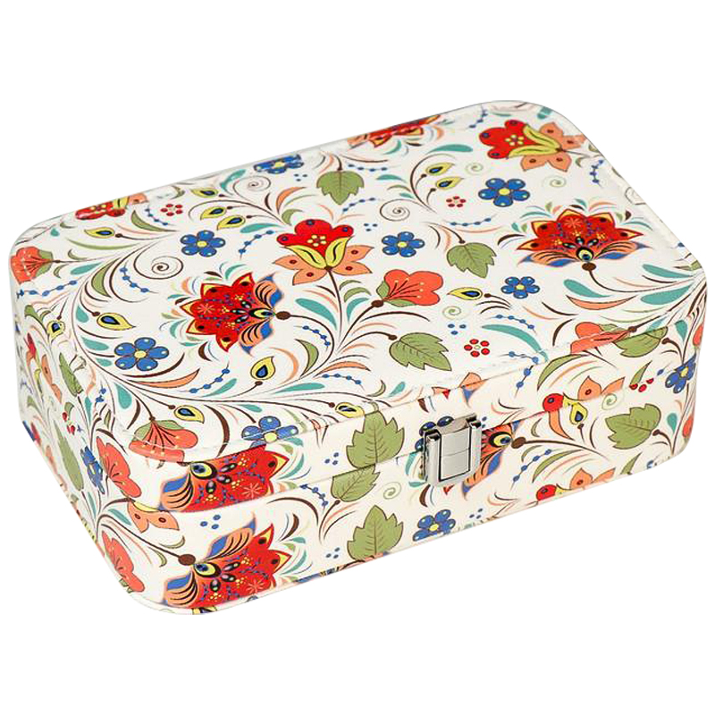  Multicilored Floral Pattern Jewerly Organizer Box   -- | Loft Concept 