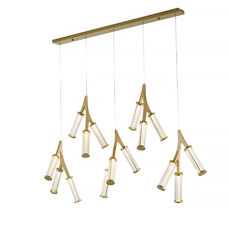  Cylinder Branches Chandelier Gold 15    -- | Loft Concept 