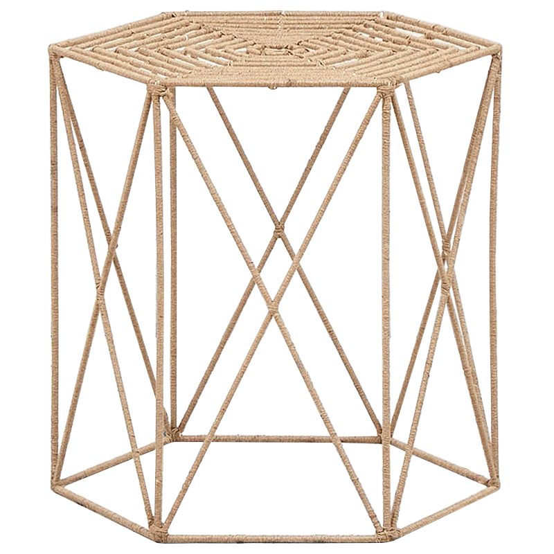 Приставной стол Wicker Alma Side Table Бежевый в Ростове-на-Дону | Loft Concept 