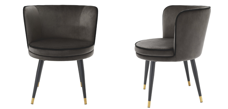 Стул Eichholtz Dining Chair Grenada grey - фото №1