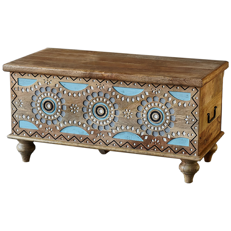   Mitra Carved Wood Chest     -- | Loft Concept 