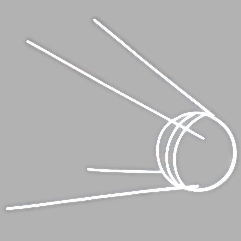    Sputnik 1 Spacecraft Neon Wall Lamp    -- | Loft Concept 