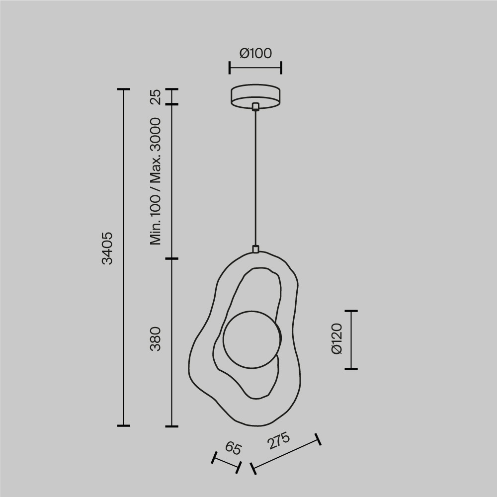 Подвесной светильник Opus в Ростове-на-Дону