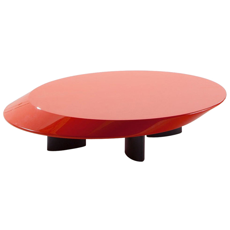   Ellipse Red Glossy Coffee Table    -- | Loft Concept 