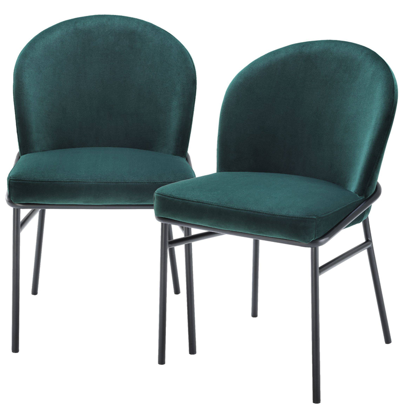     Eichholtz Dining Chair Willis Set of 2 dark green    -- | Loft Concept 