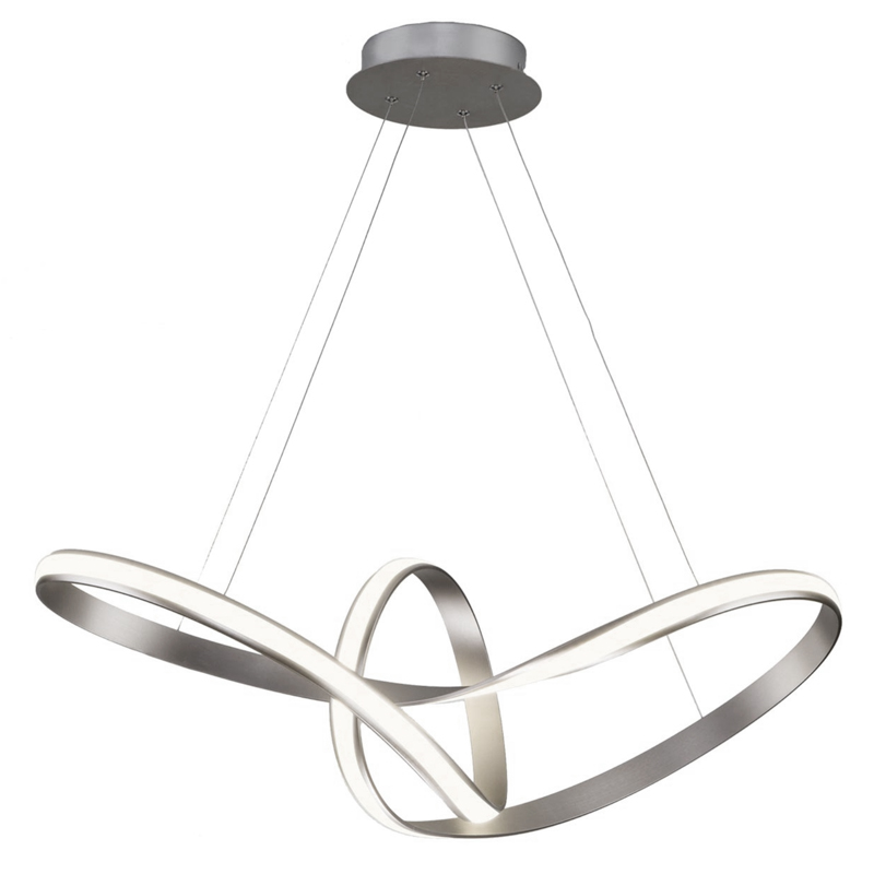  Mobius Strip Silver Chandelier    -- | Loft Concept 