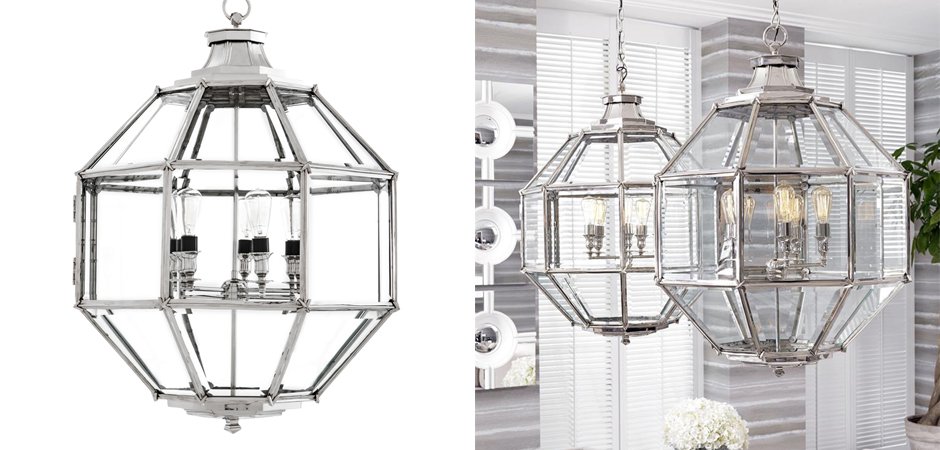Люстра Lantern Owen Nickel L - Loft-Concept в Ростове-на-Дону