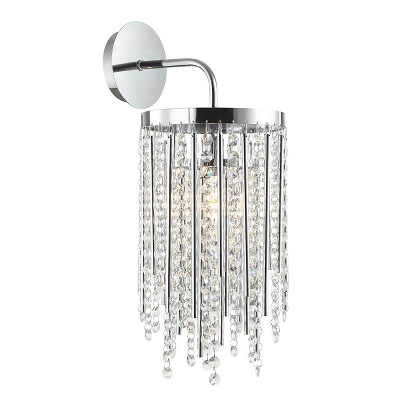  Crystal Wind Chimes Chrome Wall Lamp    -- | Loft Concept 