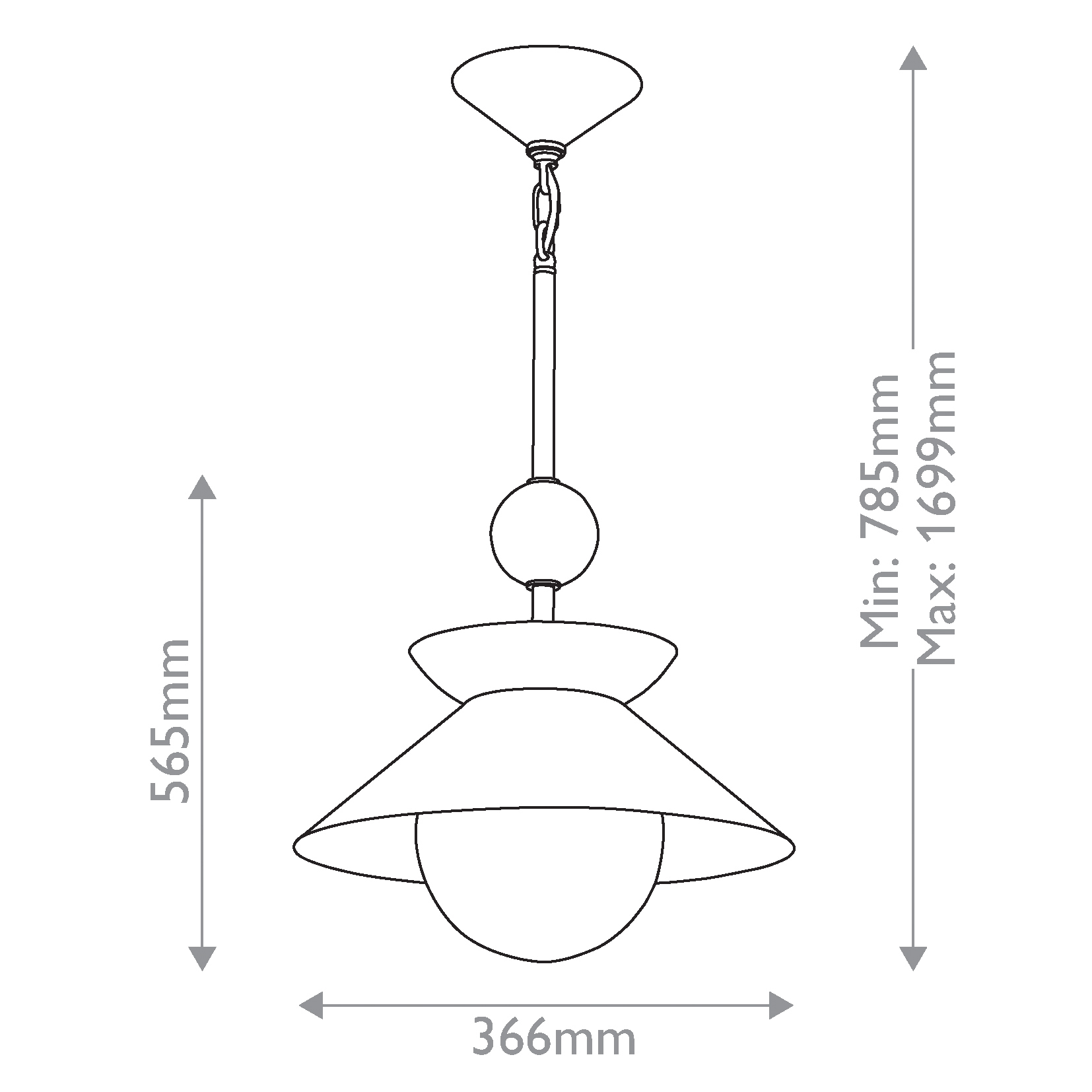 Подвесной светильник латунного цвета с конусовидным белым плафоном Quintiesse в Ростове-на-Дону