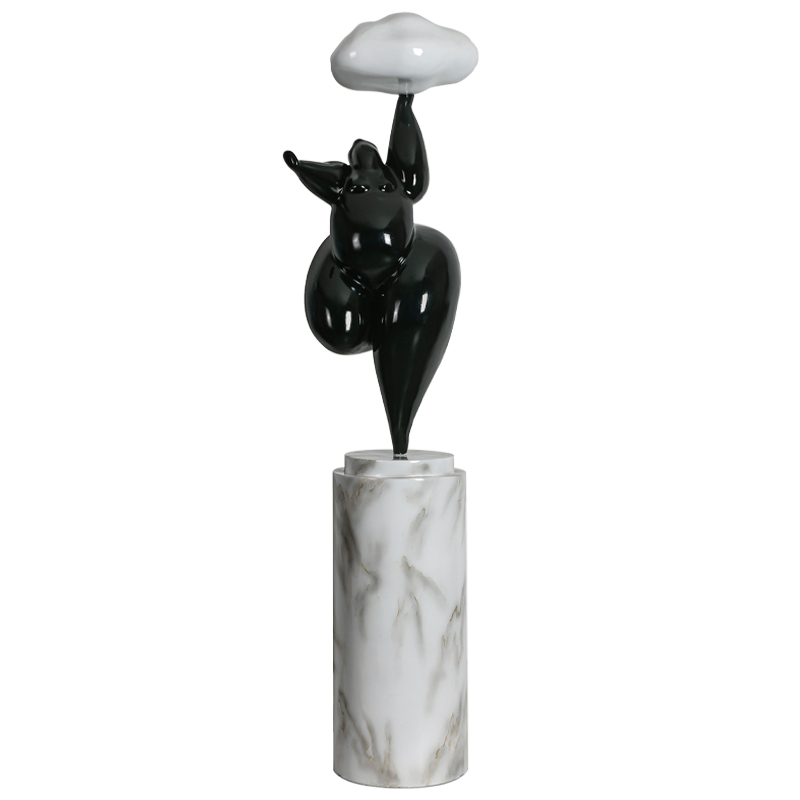  In The Clouds Black Floor Lamp     Bianco  -- | Loft Concept 