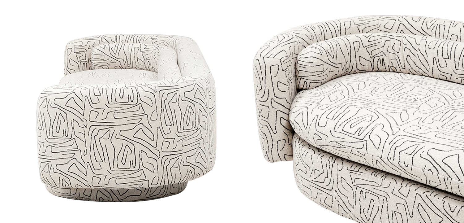 Диван Everard Print White Sofa - фото