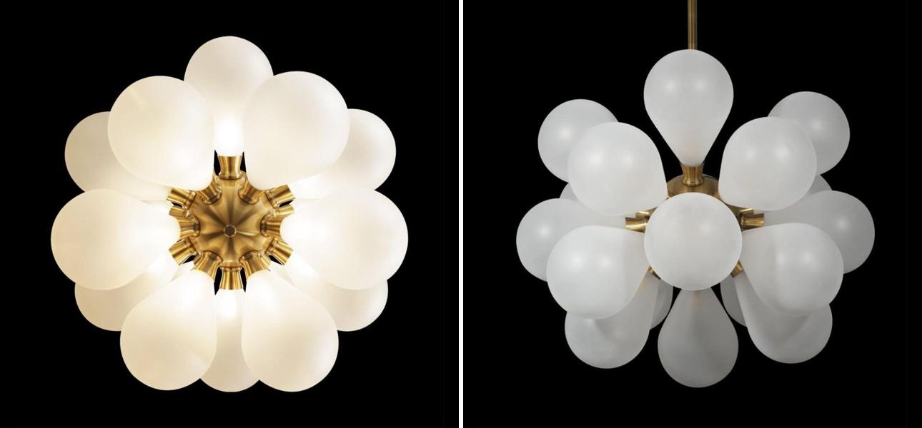 Люстра Simonet Chandelier White 55 см - фото