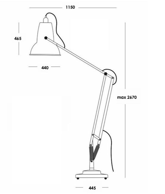   Anglepoise Giant 1227 Floor Lamp  --