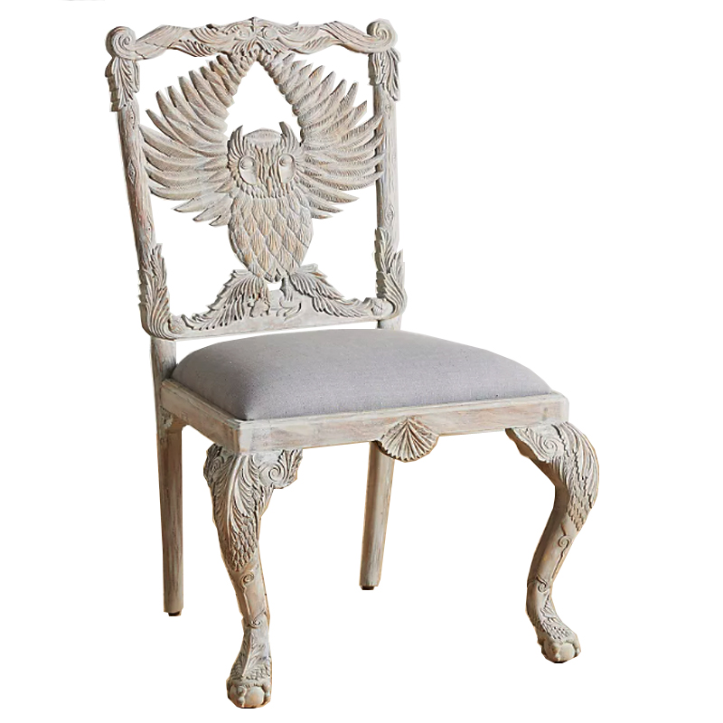  Handcarved Menagerie Owl Dining Chair ̆   -- | Loft Concept 