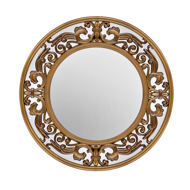  Gold Round Mirror   -- | Loft Concept 