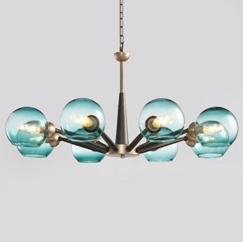  Thalia chandelier Blue glass  -   -- | Loft Concept 
