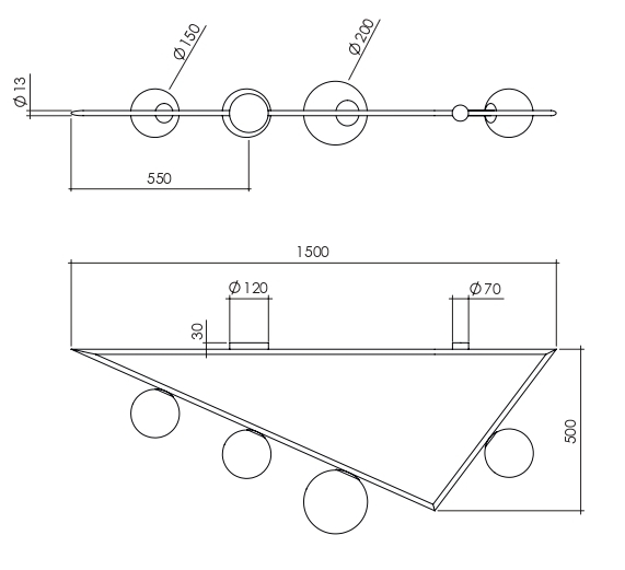   Atelier Areti Girlande Ceiling Triangle  --