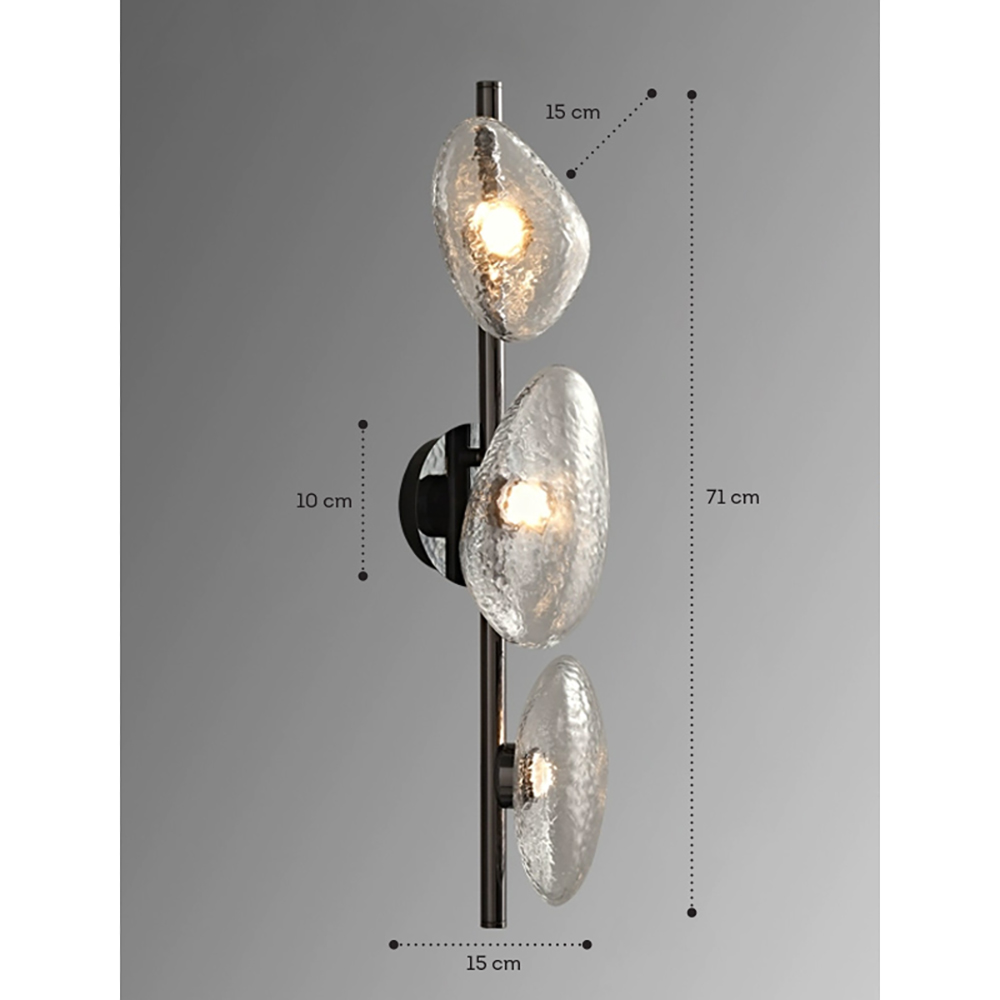 Бра LINDIS FROST LONG WALL 3 лампы Прозрачное стекло в Ростове-на-Дону