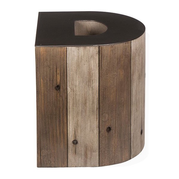  Wooden Alphabet D Side Table    -- | Loft Concept 