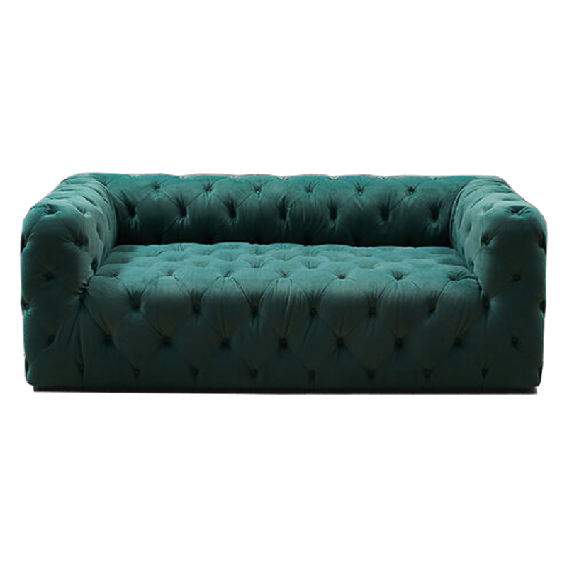 Диван Soho tufted green velor Изумрудный в Ростове-на-Дону | Loft Concept 