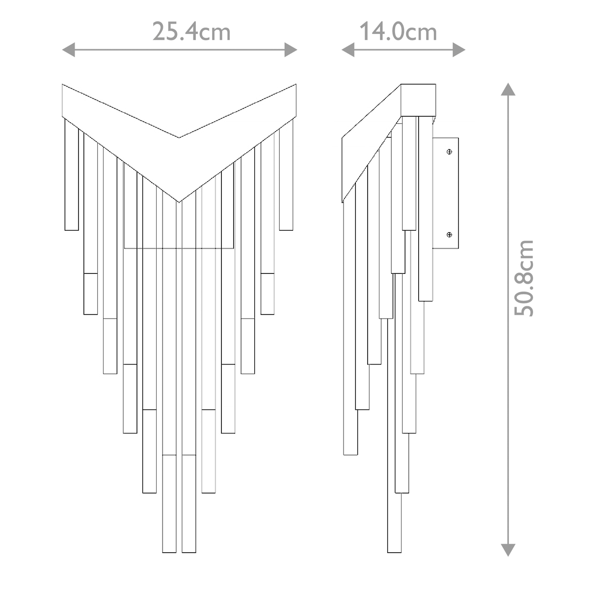 Бра с длинными прозрачными трубками Eurofase в Ростове-на-Дону