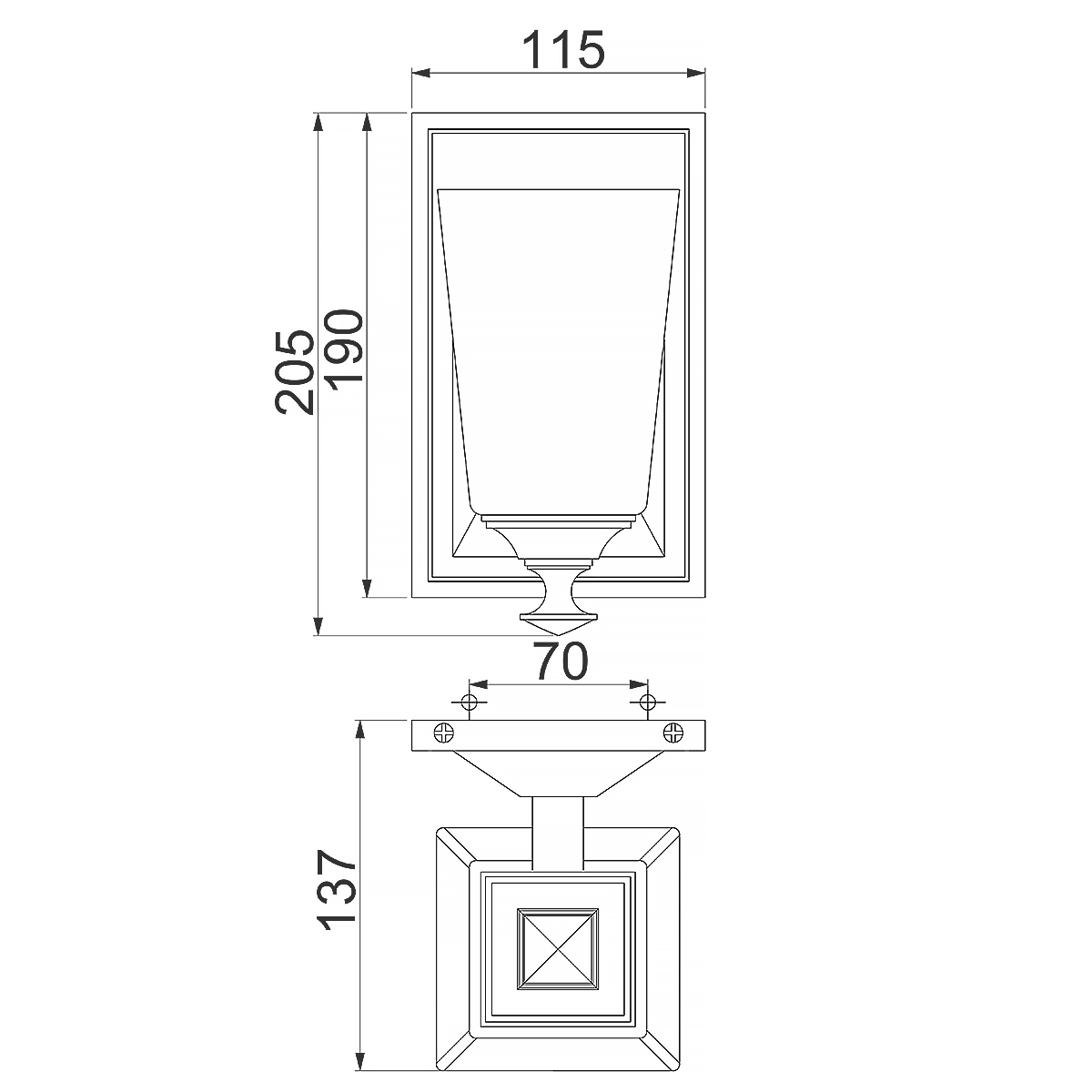 Бра с белым матовым плафоном на прямоугольном основании цвета хром Hinkley в Ростове-на-Дону