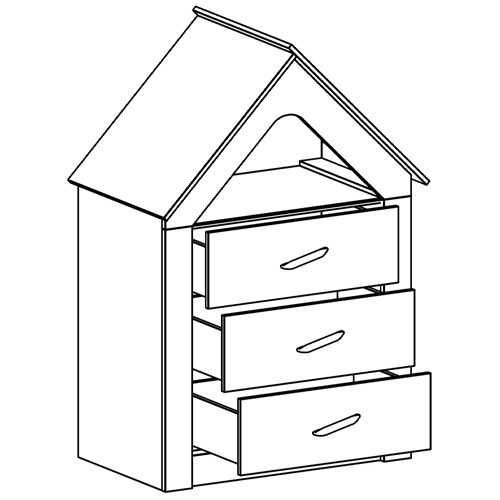    Tiny Town Chest of Drawers  --