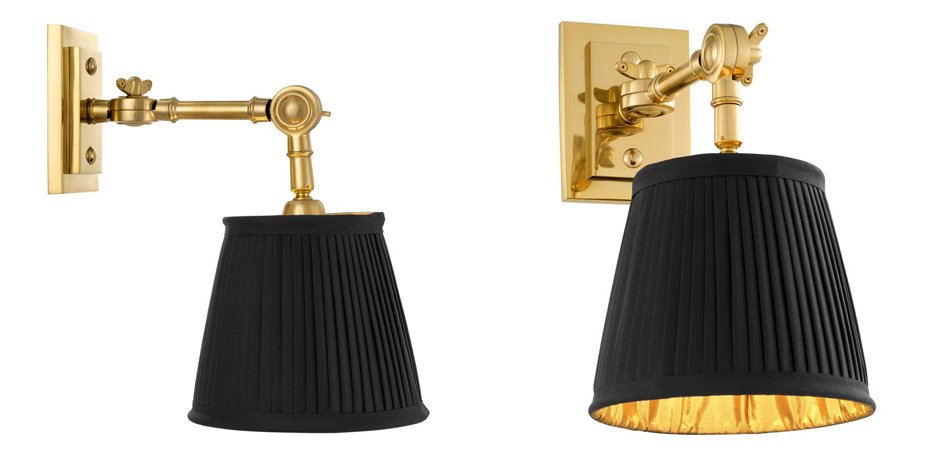 Бра Wall Lamp Wentworth Single Gold+Black Бра Wall Lamp Wentworth Single Gold+Black - Loft-Concept в Ростове-на-Дону