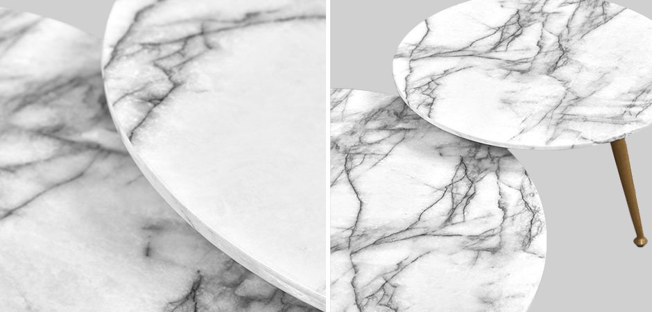 Комплект из двух столов Marble & Brass Комплект из двух столов Marble & Brass - Loft-Concept в Ростове-на-Дону