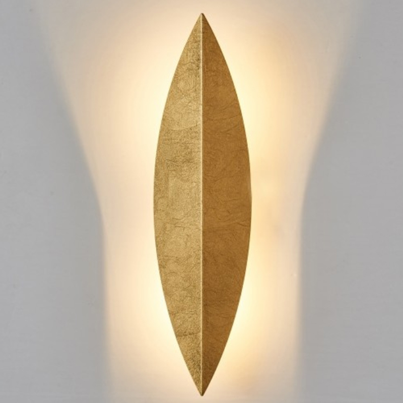 Art Deco Leaf Wall Lamp Gold   -- | Loft Concept 