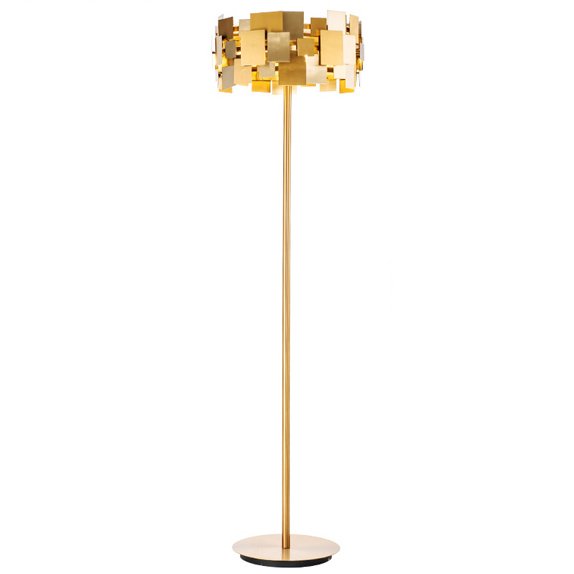  Gold Plate Floor Lamp   -- | Loft Concept 
